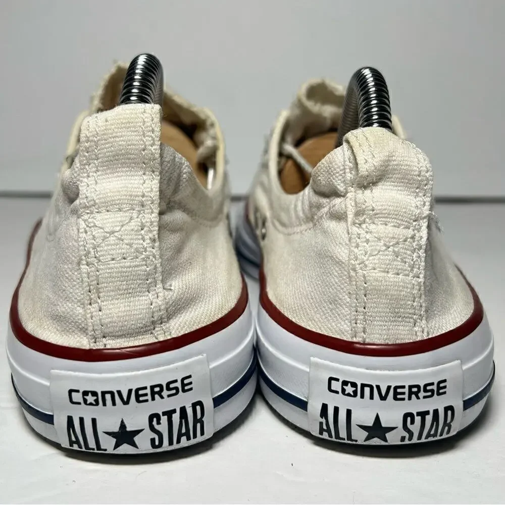 Converse Chuck Taylor All Star Shoreline Womens Slip On Sneakers Cream 8 537084F